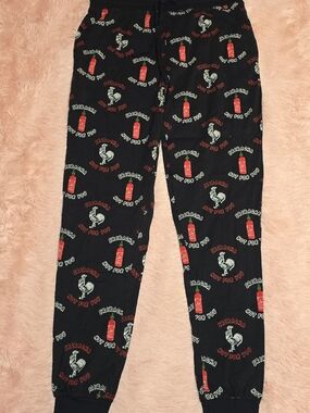 Sriracha Hot Sauce Men's Hot For You Adult Lounge Sleep PajamaJoggers SIZE SMALL